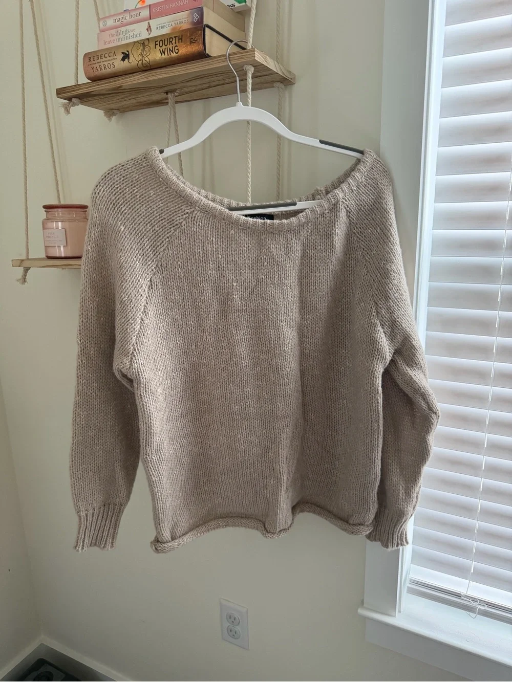 Cozy Beige Women's Knit Sweater